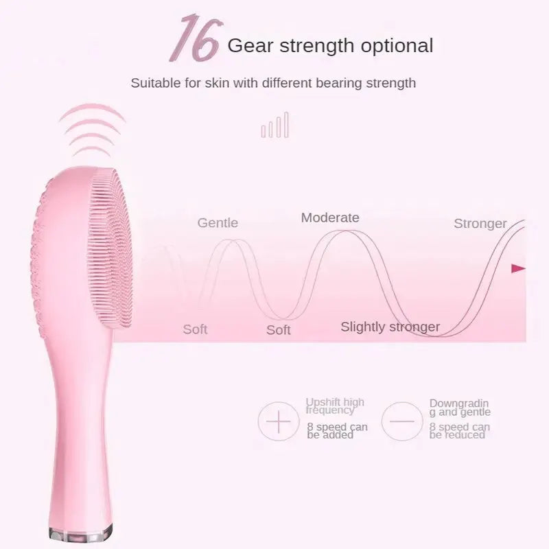 Electric Facial Cleansing Brush – Sonic Silicone Pore Cleaner