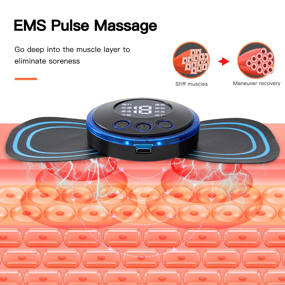 EMS Neck Massager – Electric Pulse Pain Relief Patch