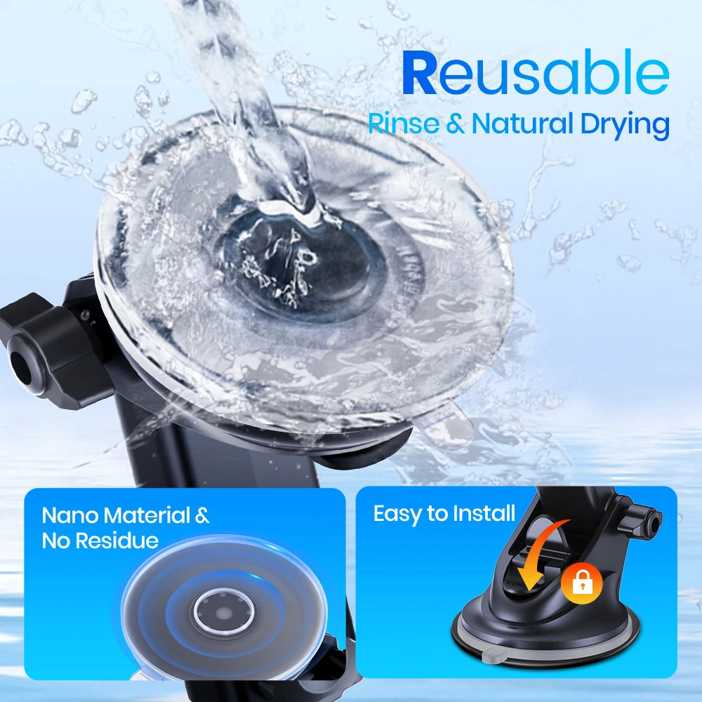 TOPK MagSafe Car Phone Holder – Strong Suction Mount