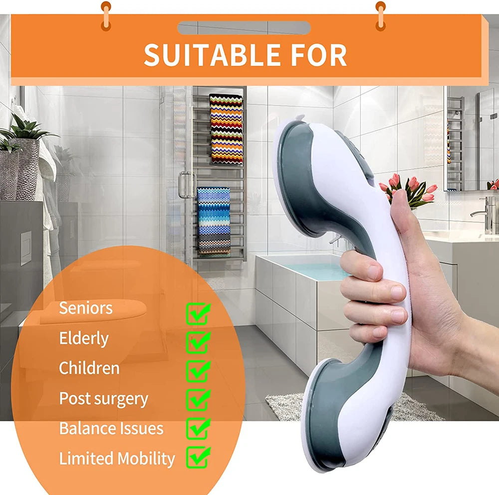Shower Safety Grab Bar – Ultra Grip Suction Handle (Anti-Slip)