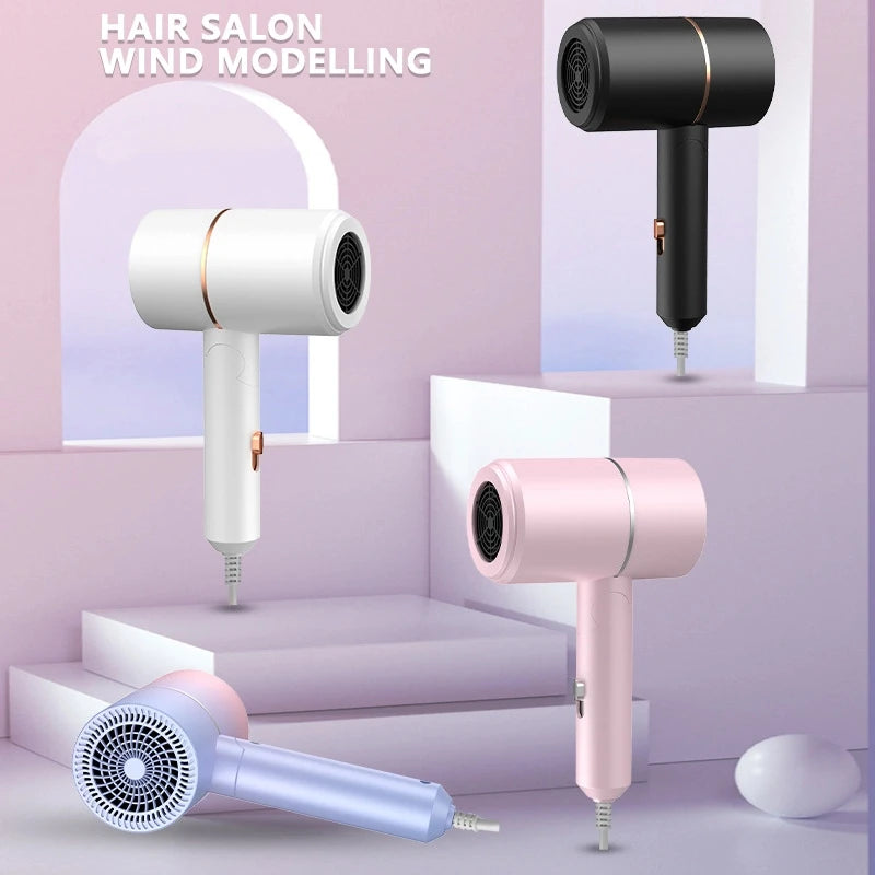 Folding Hair Dryer – High-Power Ionic Portable Dryer